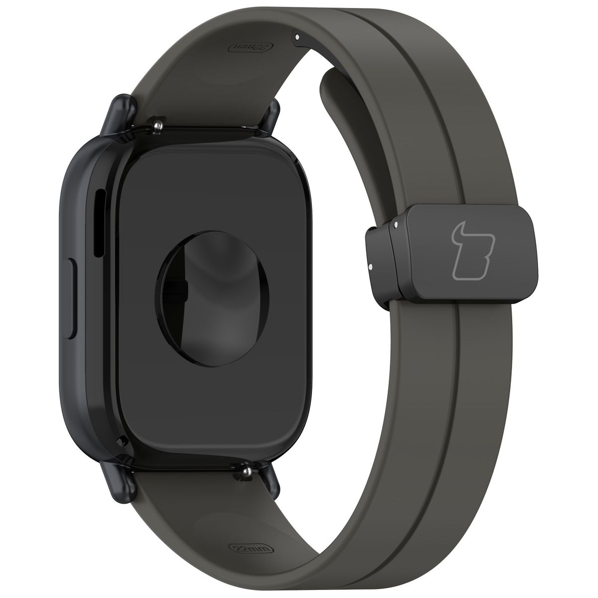 Silikonowy pasek Bizon Strap Watch Silicone L ukazany od tyłu